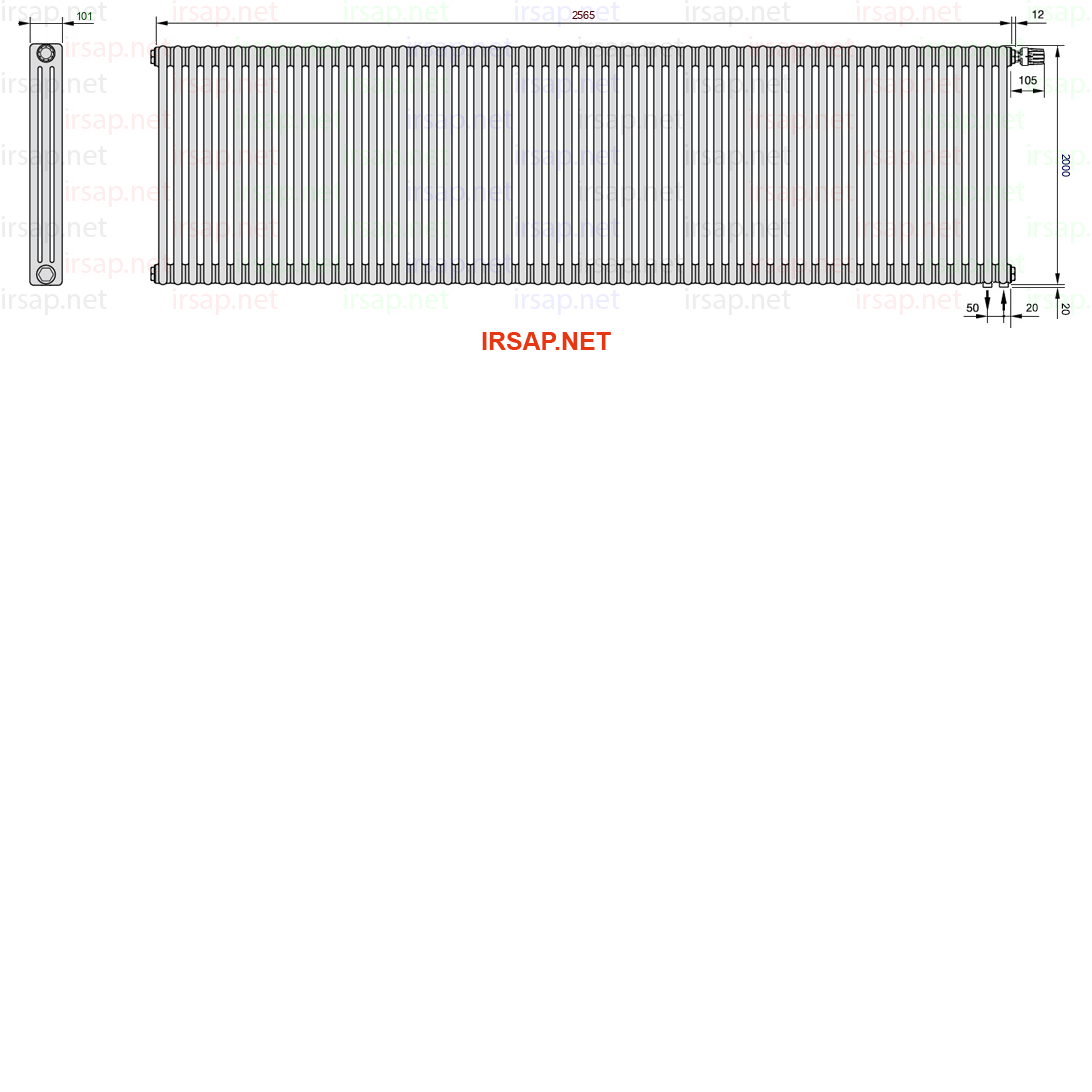 Радиатор IRSAP Tesi 32000/57 T25 CL 01